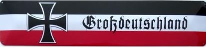 Blechschild - Großdeutschland - XXL-Version - D90 (359)
