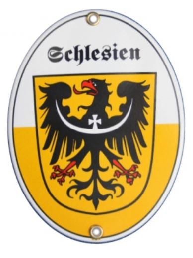 Emailleschild - Schlesien