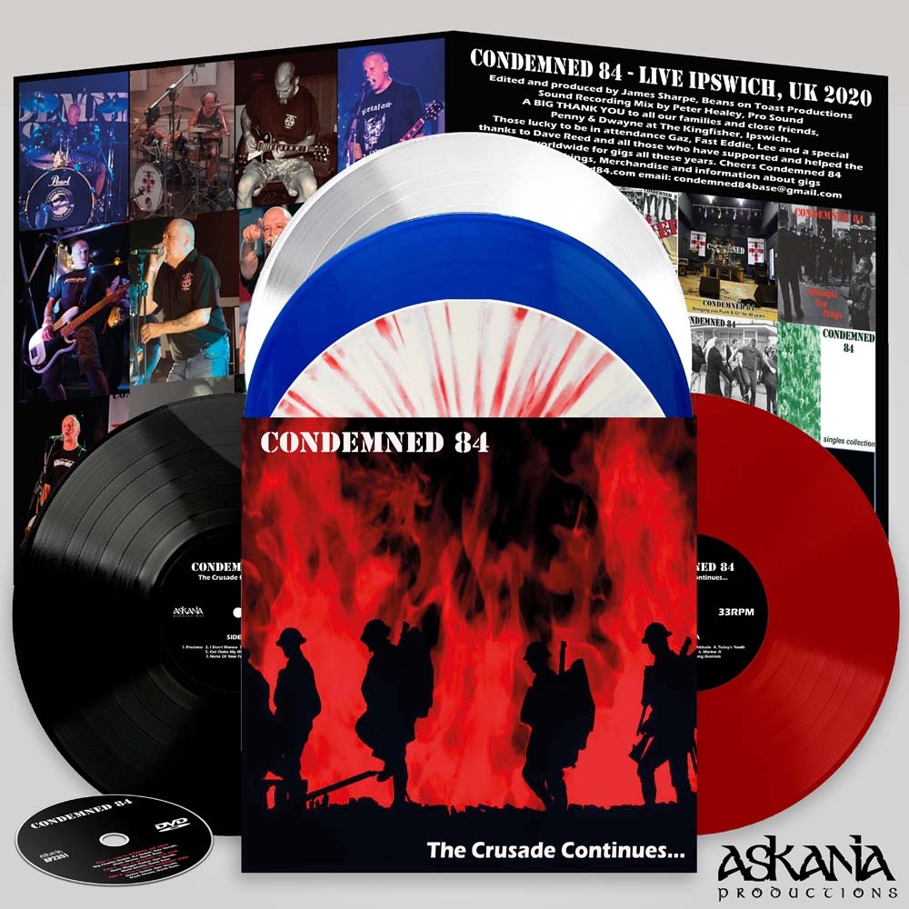 Condemned 84 - The Crusade Continues... LP+DVD - schwarz