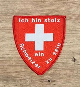 Aufnäher - Ich bin stolz ein Schweizer zu sein