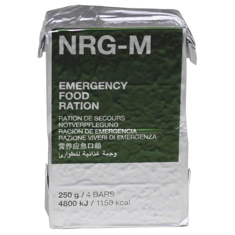 Notverpflegung - NRG-M, 250 g, (4 Riegel) +++NUR NOCH WENIGE DA+++