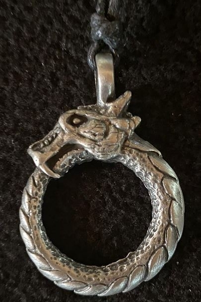 Halskette - Midgard Schlange Amulett