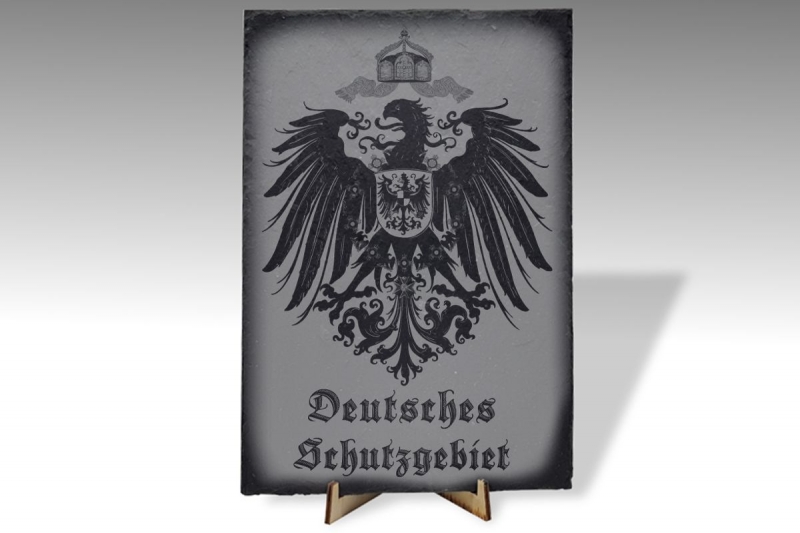 Schieferplatte - Deutsches Schutzgebiet - XXL Format