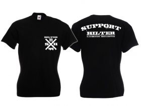 Frauen T-Shirt - Support Hilter - schwarz/weiß Frauen T-Shirt - Support Hilter - schwarz/weiß