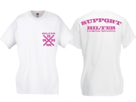 Frauen T-Shirt - Support Hilter - weiß/rosa Frauen T-Shirt - Support Hilter - weiß/rosa