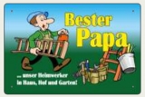 Blechschild - Bester Papa - BS166 (190)