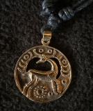 Anhänger - keltischer Hirsch - Bronze