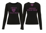 Frauen - Sweatshirt - Valkyrie - keltisches Herz - schwarz/lila