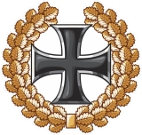 PVC Aufkleber - Eisernes Kreuz im Kranz