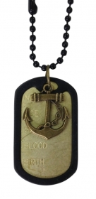 Halskette - Dogtag - mit Anker Halskette - Dogtag - mit Anker