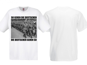 Frauen T-Shirt - So gehe die Deutschen - weiß Frauen T-Shirt - So gehe die Deutschen - weiß