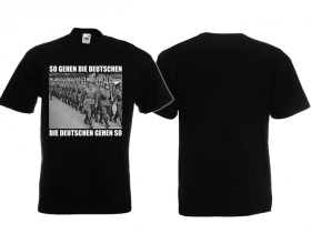 Frauen T-Shirt - So gehen die Deutschen - schwarz Frauen T-Shirt - So gehen die Deutschen - schwarz