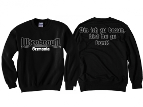 Pullover - Ultrabraun - schwarz/weiß Pullover - Ultrabraun - schwarz/weiß