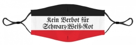 Gesichtsmaske - Kein Verbot für schwarz-weiß-rot