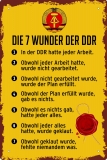Blechschild - Die 7 Wunder der DDR - BS328 (195)