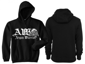 Kapuzenpullover - Warrior - Logo - schwarz