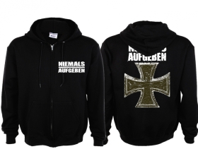 Kapuzenjacke - Niemals Aufgeben - Motiv 2 Kapuzenjacke - Niemals Aufgeben - Motiv 2