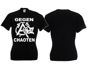 Frauen T-Shirt - Gegen Chaoten Frauen T-Shirt - Gegen Chaoten