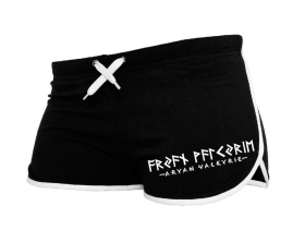 Frauen - Shorts Valkyrie - Vegvisir - schwarz/weiß - Motiv2