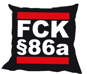 Kissen - FCK §86a - schwarz Kissen - FCK §86a - schwarz