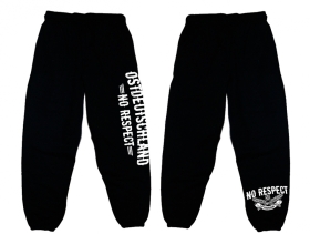 Jogginghose - Ostdeutschland - No Respect - schwarz/weiß Jogginghose - Ostdeutschland - No Respect - schwarz/weiß