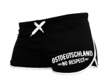 Frauen - Shorts Ostdeutschland - No Respect - schwarz/weiß - Motiv 1