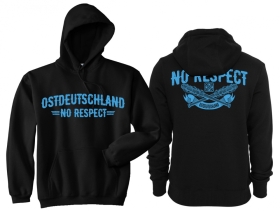 Kapuzenpullover - Ostdeutschland - No Respect - schwarz/blau Kapuzenpullover - Ostdeutschland - No Respect - schwarz/blau