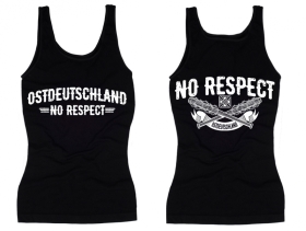Frauen Top - Ostdeutschland - No Respect - schwarz/weiß Frauen Top - Ostdeutschland - No Respect - schwarz/weiß