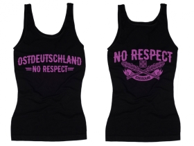 Frauen Top - Ostdeutschland - No Respect - schwarz/pink Frauen Top - Ostdeutschland - No Respect - schwarz/pink