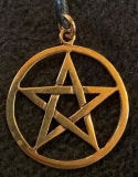 Anhänger - Drudenfuß Pentagramm - Bronze