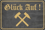 Blechschild - Glück Auf - BS390 (196)