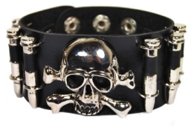 Armband - Totenkopf & Patronen