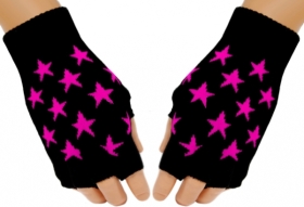 Handschuhe - Pink Stars