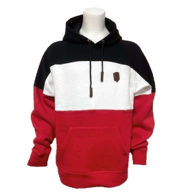 Premium Kapuzenpullover - Warrior - Classic - schwarz/weiß/rot