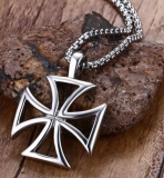 Halskette - Eisernes Kreuz - Silber Optik +++NUR WENIGE DA+++