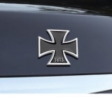 Autoaufkleber - 3D - Eisernes Kreuz - schwarz