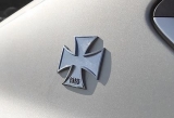 Autoaufkleber - 3D - Eisernes Kreuz - silber