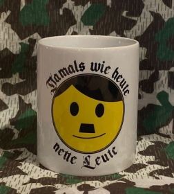 Tasse - Damals wie heute - Nette Leute - Gesicht Tasse - Damals wie heute - Nette Leute - Gesicht
