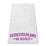 Handtuch - Ostdeutschland - No Respect - weiß/lila
