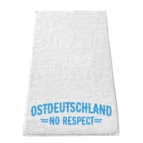Handtuch - Ostdeutschland - No Respect - weiß/blau