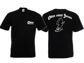 Frauen T-Shirt - Odin statt Jesus - Motiv 1 - schwarz