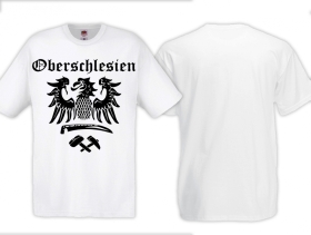 Frauen T-Shirt - Oberschlesien mit Adler - weiß Frauen T-Shirt - Oberschlesien mit Adler - weiß
