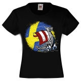 Kinder T-Shirt - Wikinger Schiff - Schweden