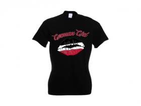 Frauen T-Shirt - Knutschmund - German Girl - schwarz Frauen T-Shirt - Knutschmund - German Girl - schwarz