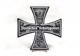 Schieferplatte - Eisernes Kreuz - Deutsches Schutzgebiet