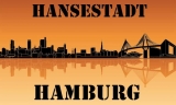 Fahne - Hansestadt Hamburg