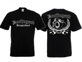 Frauen T-Shirt - Dorfjugend - Wunschtext - Traktor Frauen T-Shirt - Dorfjugend - Wunschtext - Traktor