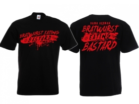 Frauen T-Shirt - Bratwurst eating Bastard - schwarz/rot Frauen T-Shirt - Bratwurst eating Bastard - schwarz/rot
