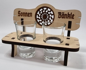 Schnapsglas Set - Sonnenbänkle Schnapsglas Set - Sonnenbänkle