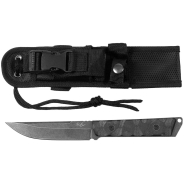Messer - Kämpfer - schwarz - G10-Griff Scheide (131)